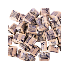 Haven Herb CBD caramel edibles wrapped in brown packaging to buy CBD edibles downtown Raleigh