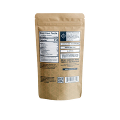 Haven Herb tan resealable pouch back view nutrition facts and warning labels edibles for sale